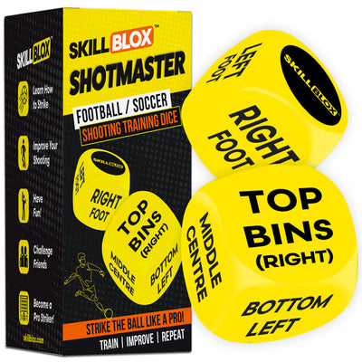 SKILL BLOX ShotMaster Shooting Training Dice – Football Gifts for Boys and Girls - SHOT TRAINING EDITION