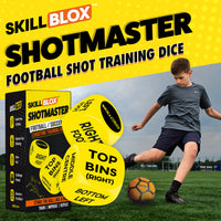 SKILL BLOX ShotMaster Shooting Training Dice – Football Gifts for Boys and Girls - SHOT TRAINING EDITION