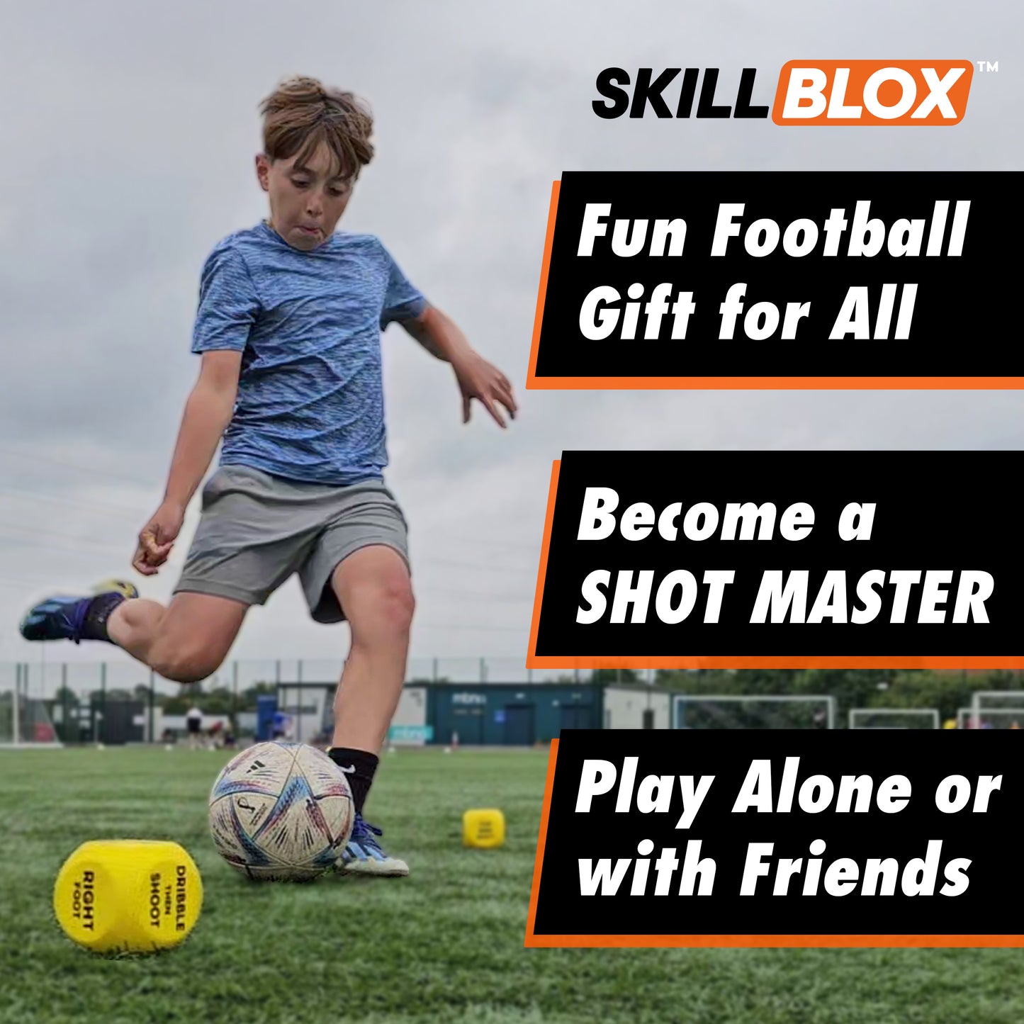 SKILL BLOX ShotMaster Shooting Training Dice – Football Gifts for Boys and Girls - SHOT TRAINING EDITION