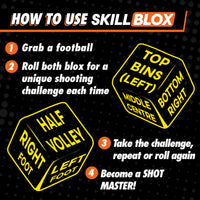 SKILL BLOX ShotMaster Shooting Training Dice – Football Gifts for Boys and Girls - SHOT TRAINING EDITION