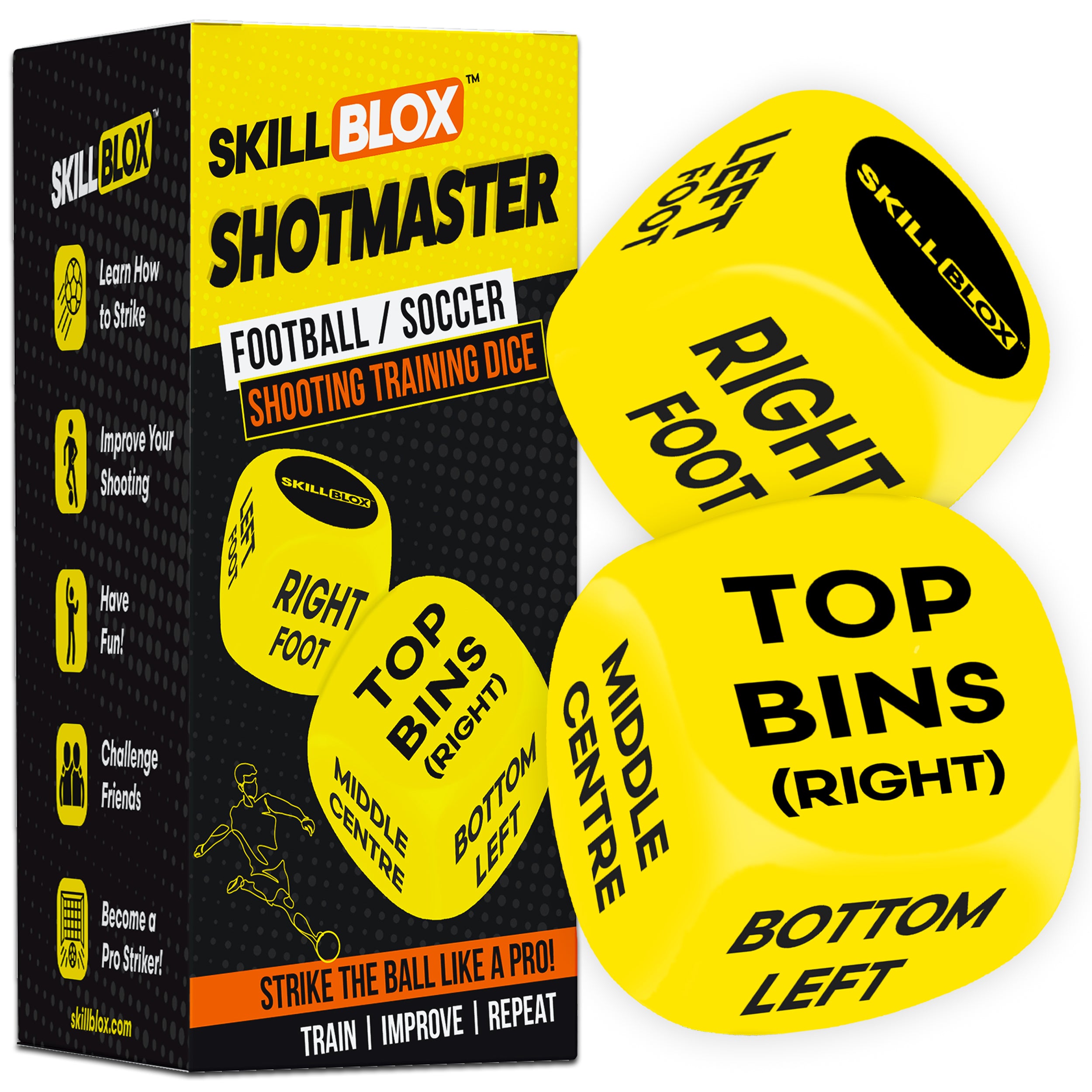 SKILL BLOX ShotMaster Shooting Training Dice Football Gifts For Boys SKILL BLOX ShotMaster Shooting Training Dice Football Gifts For Boys
