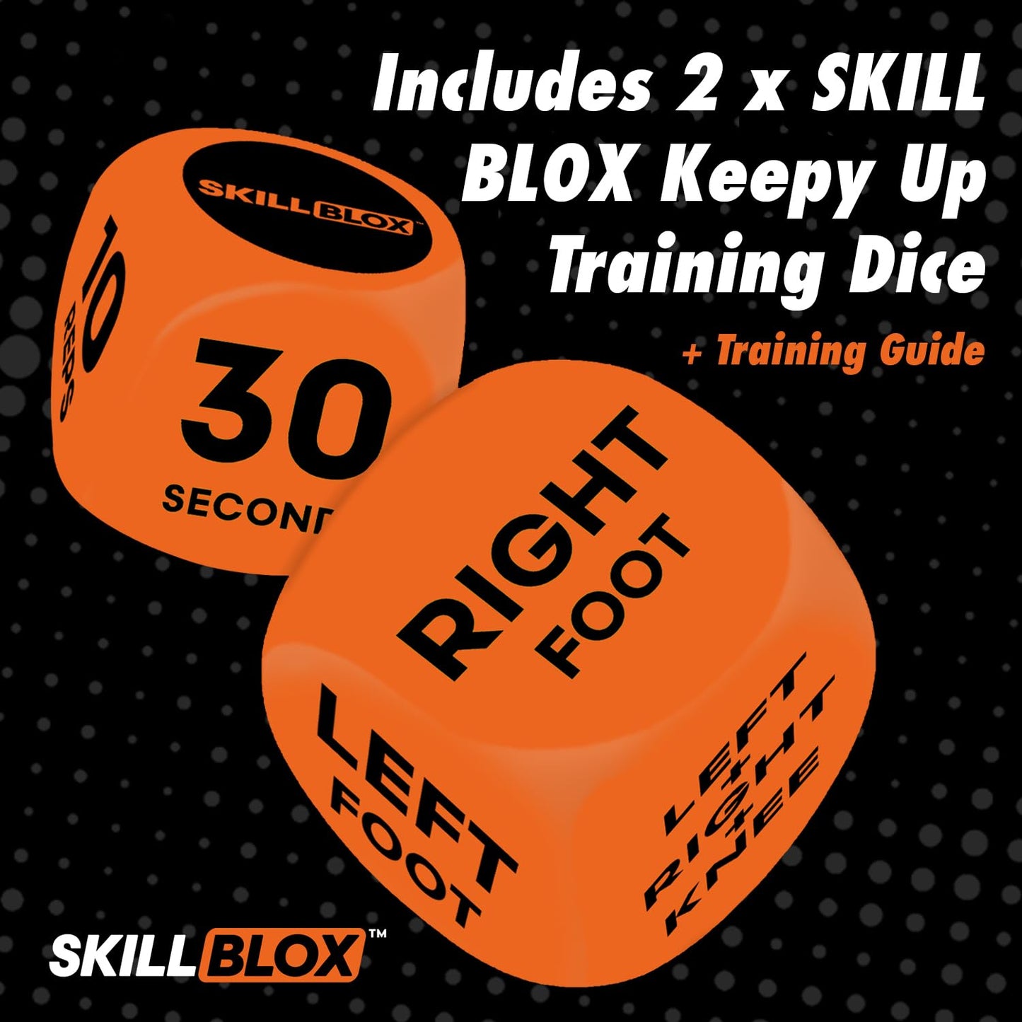 SKILL BLOX Keepy Up Training Dice – Football Gifts for Boys and Girls - KEEPY UP EDITION