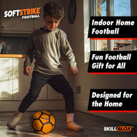SKILL BLOX SoftStrike Home Indoor Football Training Ball - Size 4 - Football Gifts for Boys and Girls (SKILLBLOX SKILLS HOME TRAINING BALL)